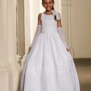 Vestido primera comunión manga sisa