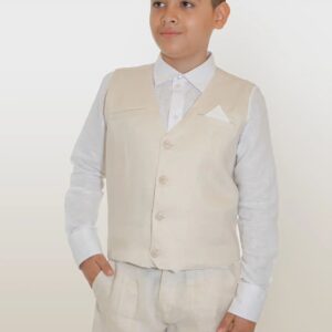 Chaleco niño con botón