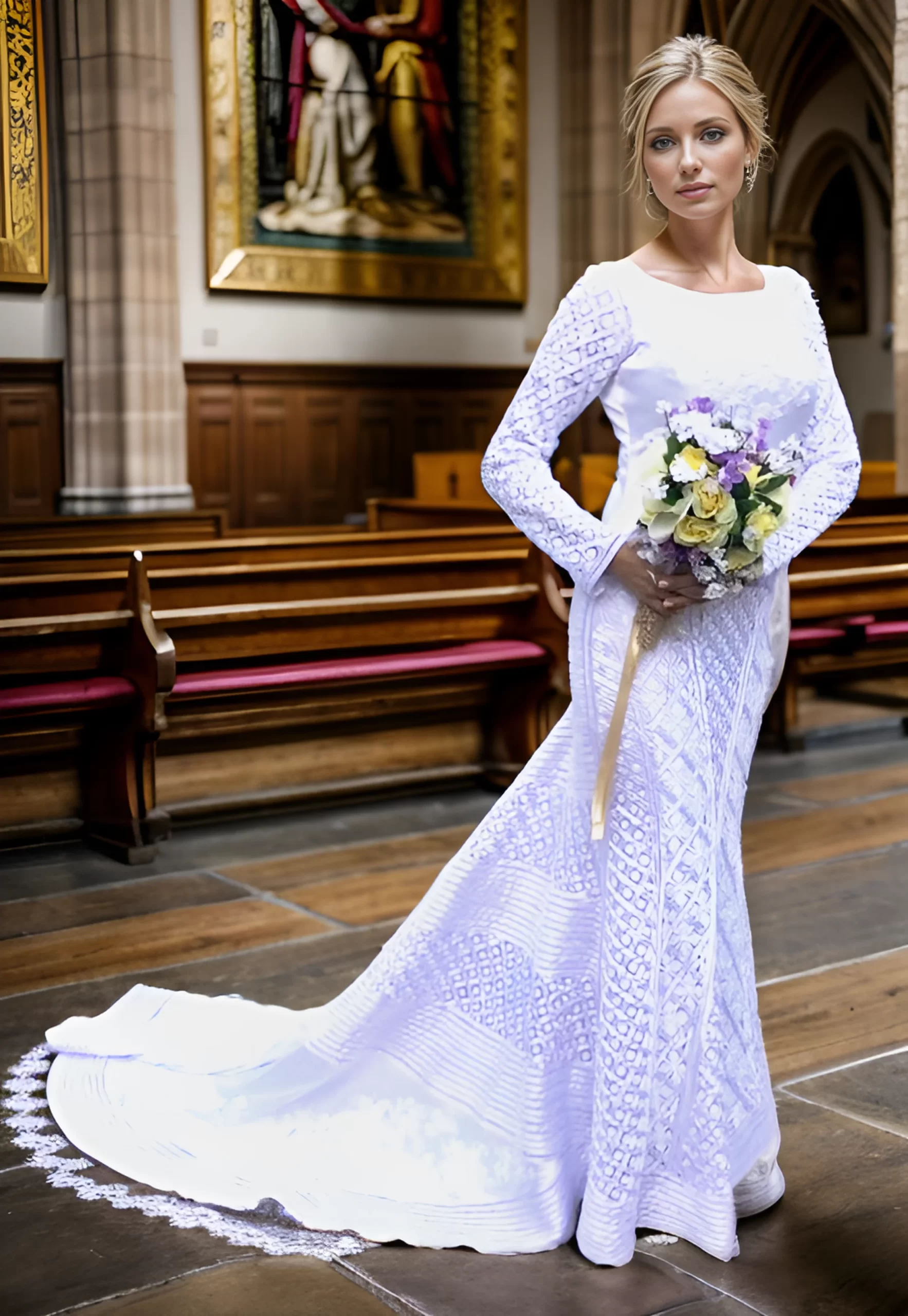La Belleza de los Bordados de Cartago: Una Fusión de Tradición y Moda Artesanal y Cultural 5 Vestido de matrimonio bordado